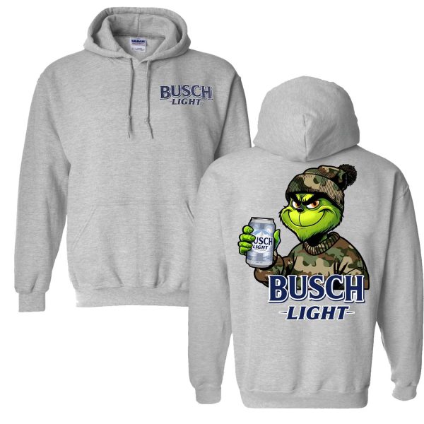 Retro Grinch Busch Light Hunting – Sweatshirt, Tshirt, Hoodie