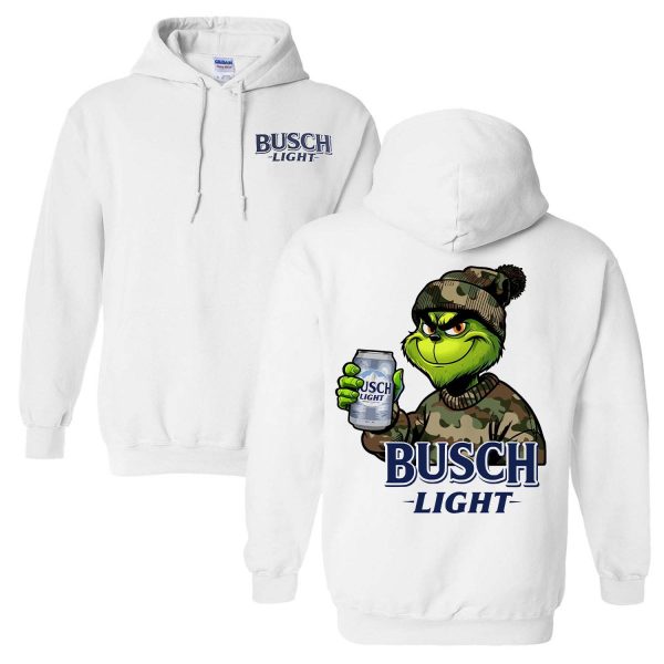 Retro Grinch Busch Light Hunting – Sweatshirt, Tshirt, Hoodie