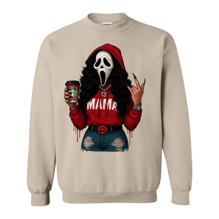 Spooky MaMa Horror Halloween Sweatshirt