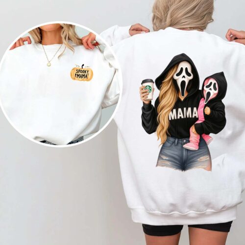 Spooky MaMa Blonde Hair Hoodie
